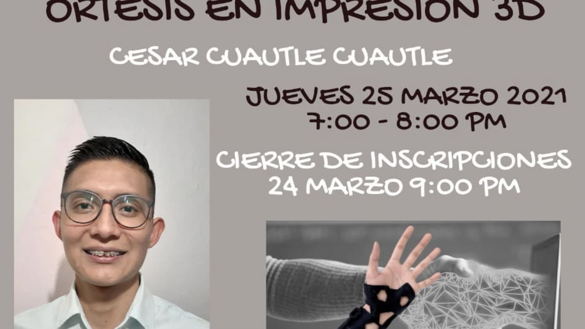 Conferencia: Órtesis en 3D